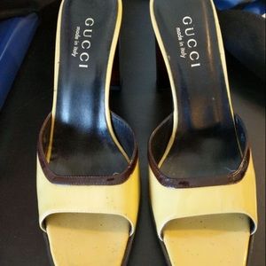 Gucci Pumps size 6.5b color Yellow patent leather